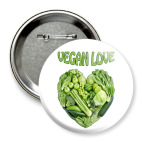 Значок 75 мм Вегетарианцы рулят!