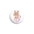 Значок 25 мм «Домяукалась»