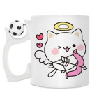 Кружка с футбольным мячиком