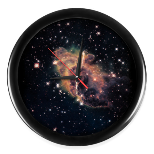 Настенные часы с принтом Космос