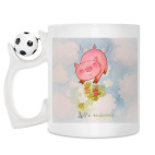 Кружка с футбольным мячиком