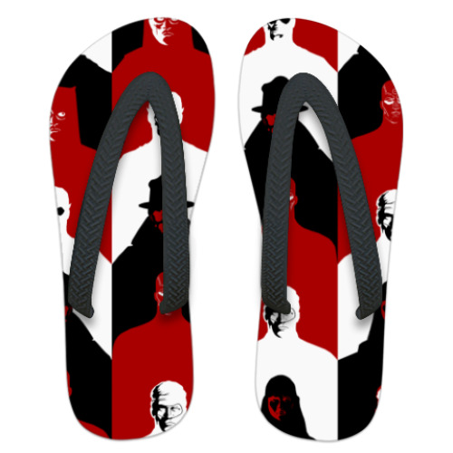 Шлепанцы (сланцы) с принтом Хранители