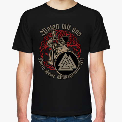 Футболка с принтом Wotan Mit Uns