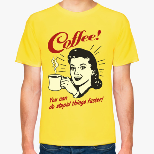 Футболка с принтом Coffee!