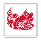 Магнит 6.5 x 6.5 см Символ года