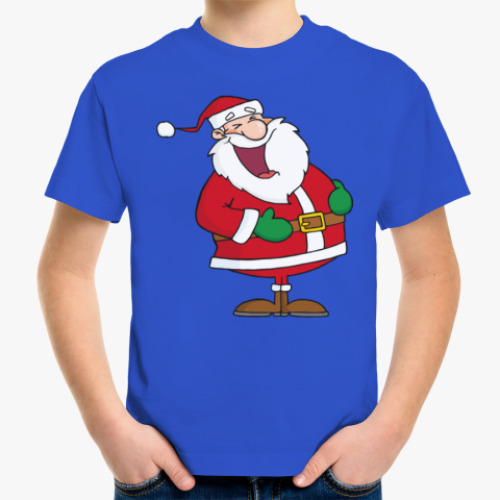 Детская футболка с принтом Санта Клаус