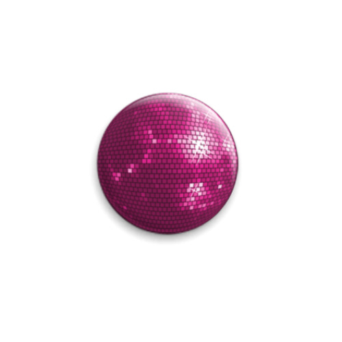 Значок 25мм с принтом Discostar