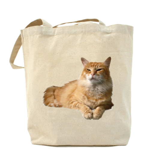 Сумка шоппер с принтом Кот