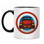 Кружка двухцветная