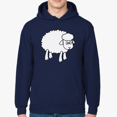 Толстовка худи с принтом Овца