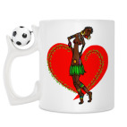 Кружка с футбольным мячиком