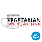 Кружка металлическая белая (круговая запечатка)