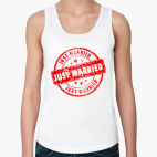 Женская майка  Just Married