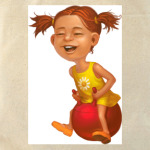 'девочка на мяче'