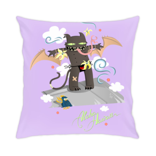 Подушка с принтом На Гавайи