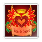 Магнит 6.5 x 6.5 см Королева сердец