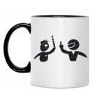 Кружка двухцветная