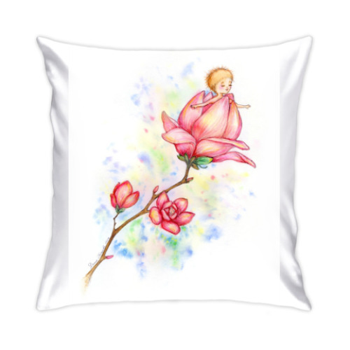 Подушка с принтом Рождение