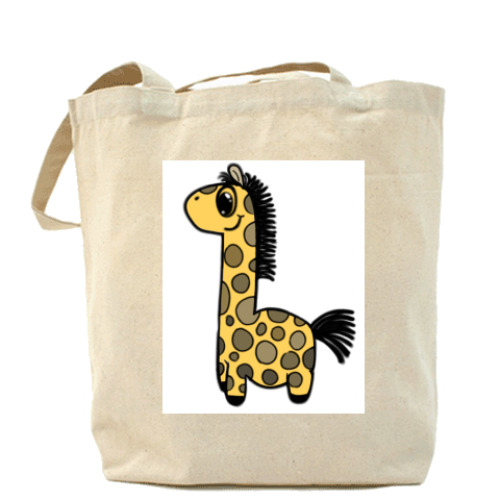 Сумка шоппер с принтом Жирафик