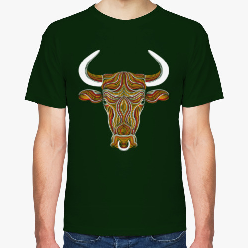 Футболка с принтом Бык Bull