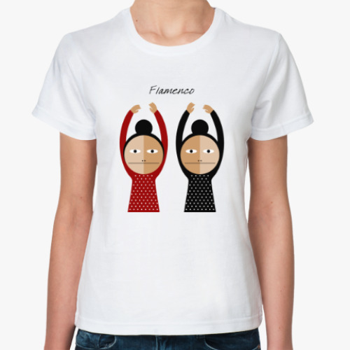 Классическая футболка с принтом Flamenco