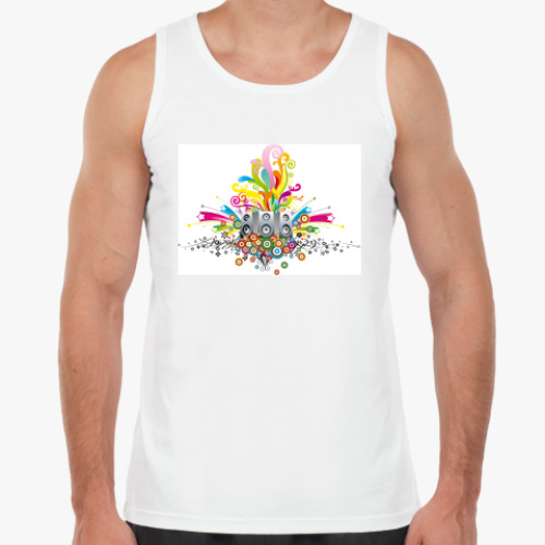 Майка с принтом Колонки