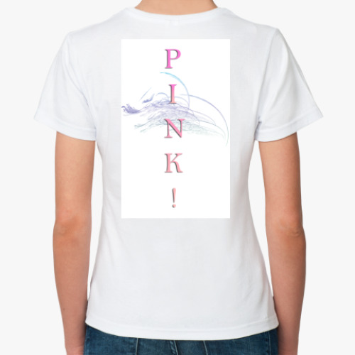 Классическая футболка с принтом язык