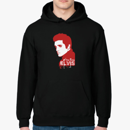Толстовка худи с принтом Elvis the king