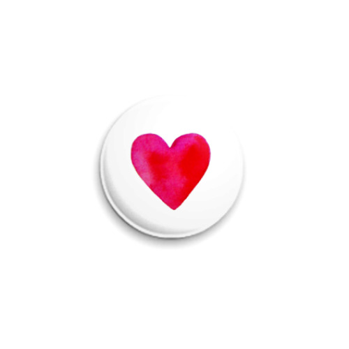 Значок 25мм с принтом Love
