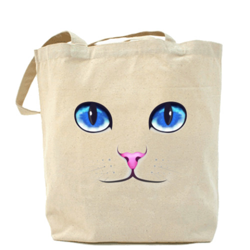 Сумка шоппер с принтом Кошачьи глаза