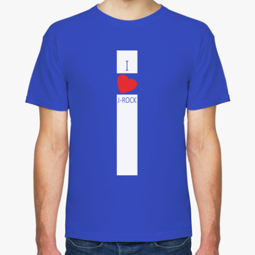 Футболка с принтом 'I love J-ROCK'