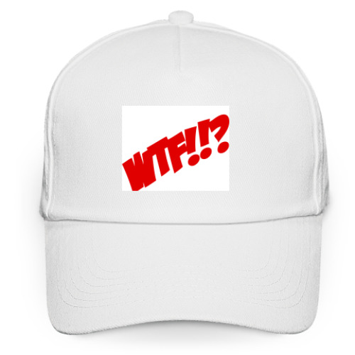 Кепка бейсболка с принтом  WTF?