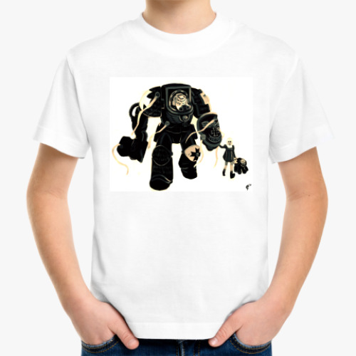 Детская футболка с принтом 'Чёрный храмовник'