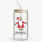 Банка с бамбуковой крышкой