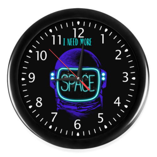 Часы с принтом I need more space