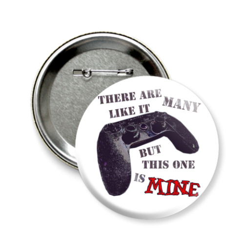 Значок 58мм с принтом This is my gamepad
