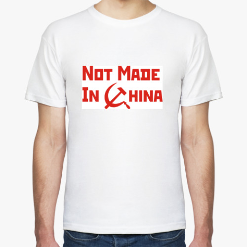 Футболка с принтом Not Made In China