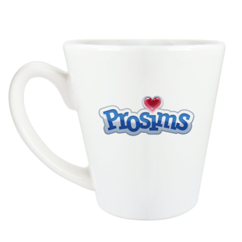 Чашка Латте с принтом prosims