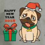 Новогодний с собакой 2018