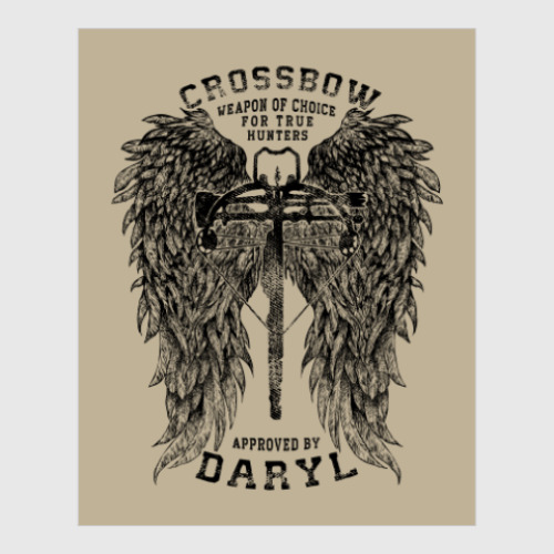 Постер с принтом The Walking Dead Daryl Dixon