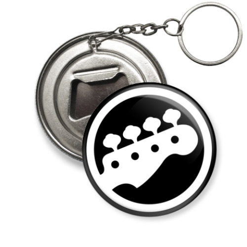 Брелок-открывашка с принтом  'Бас'