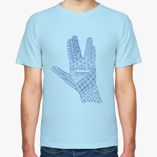 Футболка с принтом Вулканский салют