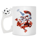 Кружка с футбольным мячиком
