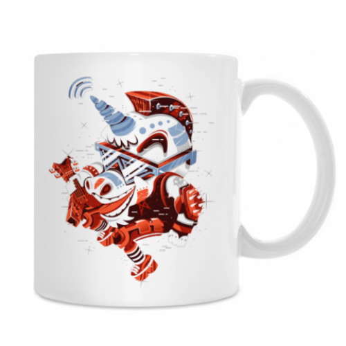 Кружка с принтом Punk Rock Unicorn