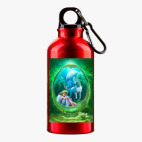 Металлическая бутылка 400 мл UV-DTF