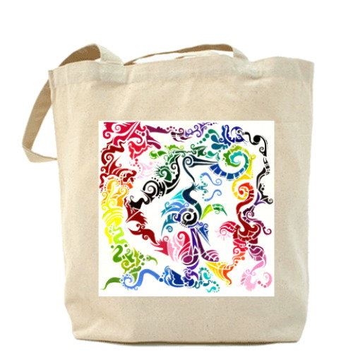 Сумка шоппер с принтом art