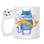 Кружка с футбольным мячиком