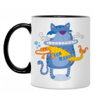 Кружка двухцветная