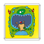 Магнит 6.5 x 6.5 см  'Я люблю людей'