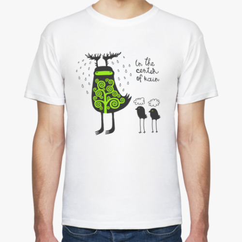 Футболка с принтом center of rain